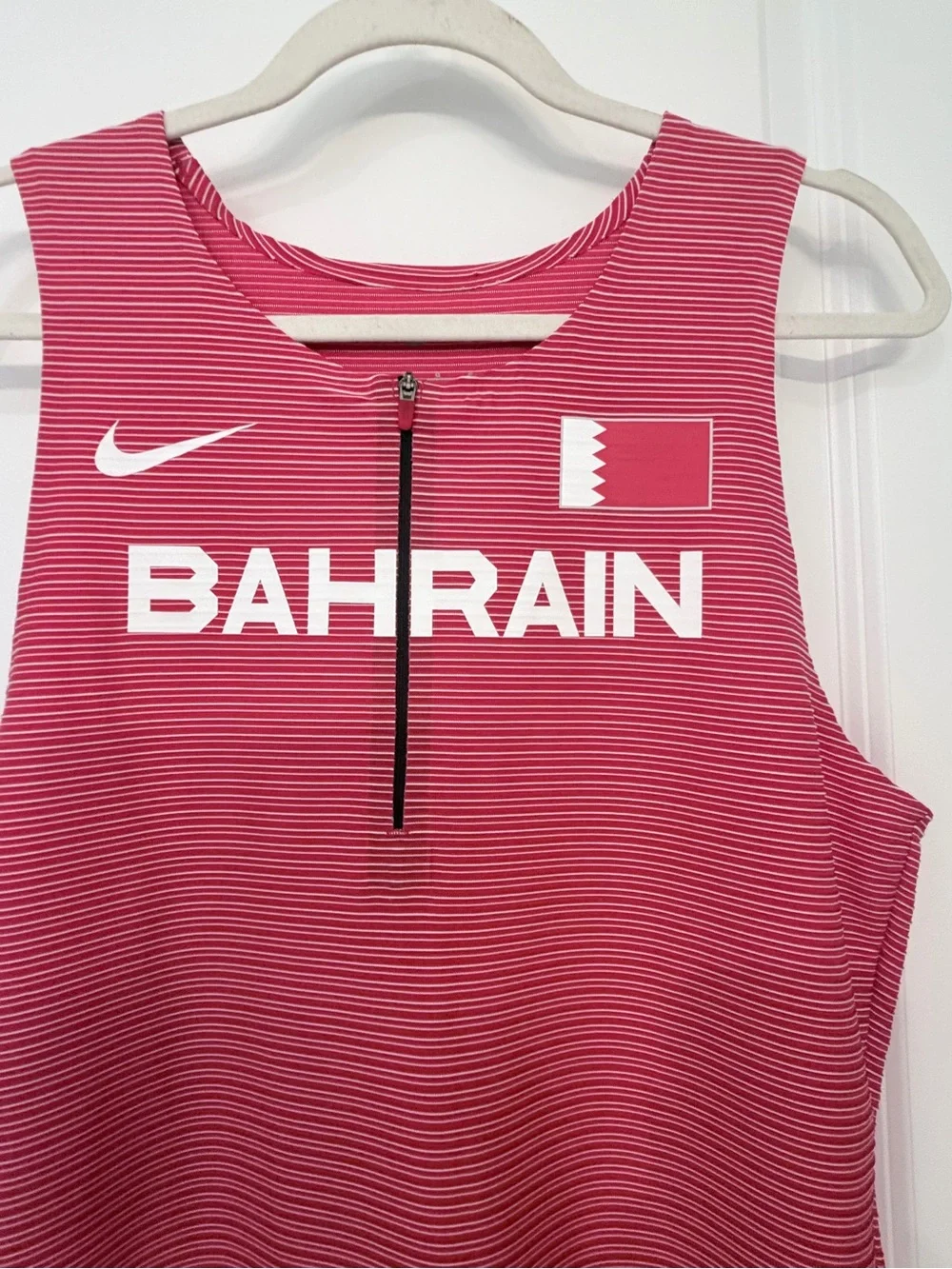 Nike Red Bahrain Racing Singlet Unitard